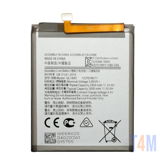 Battery QL1695 for Samsung Galaxy A01/A015F 3000mAh